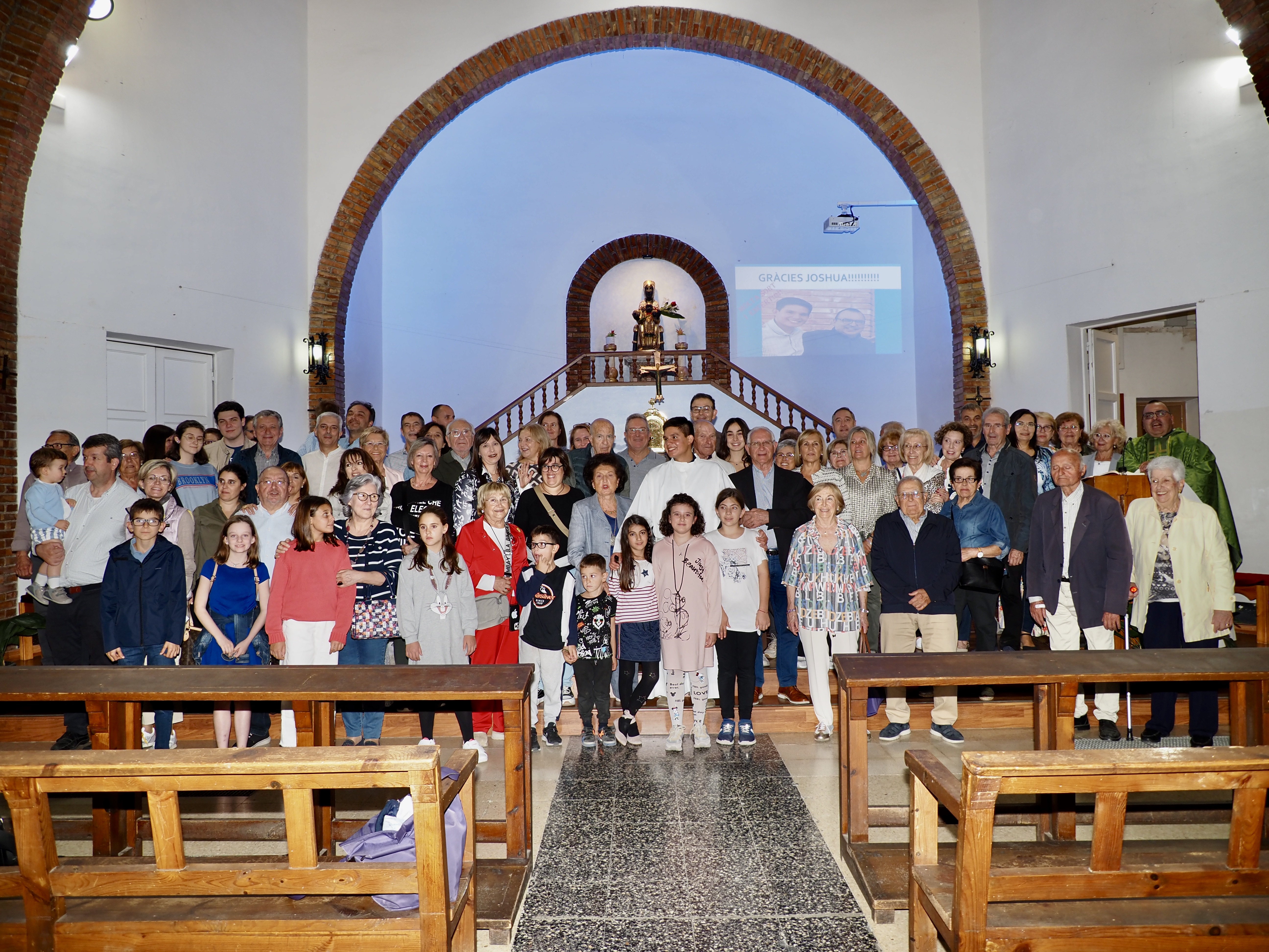 Agradecimiento de la parroquia de Montserrat al seminarista Joshua |  Diócesis de Lleida