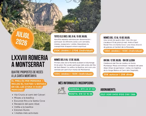 pelegrinatge montserrat