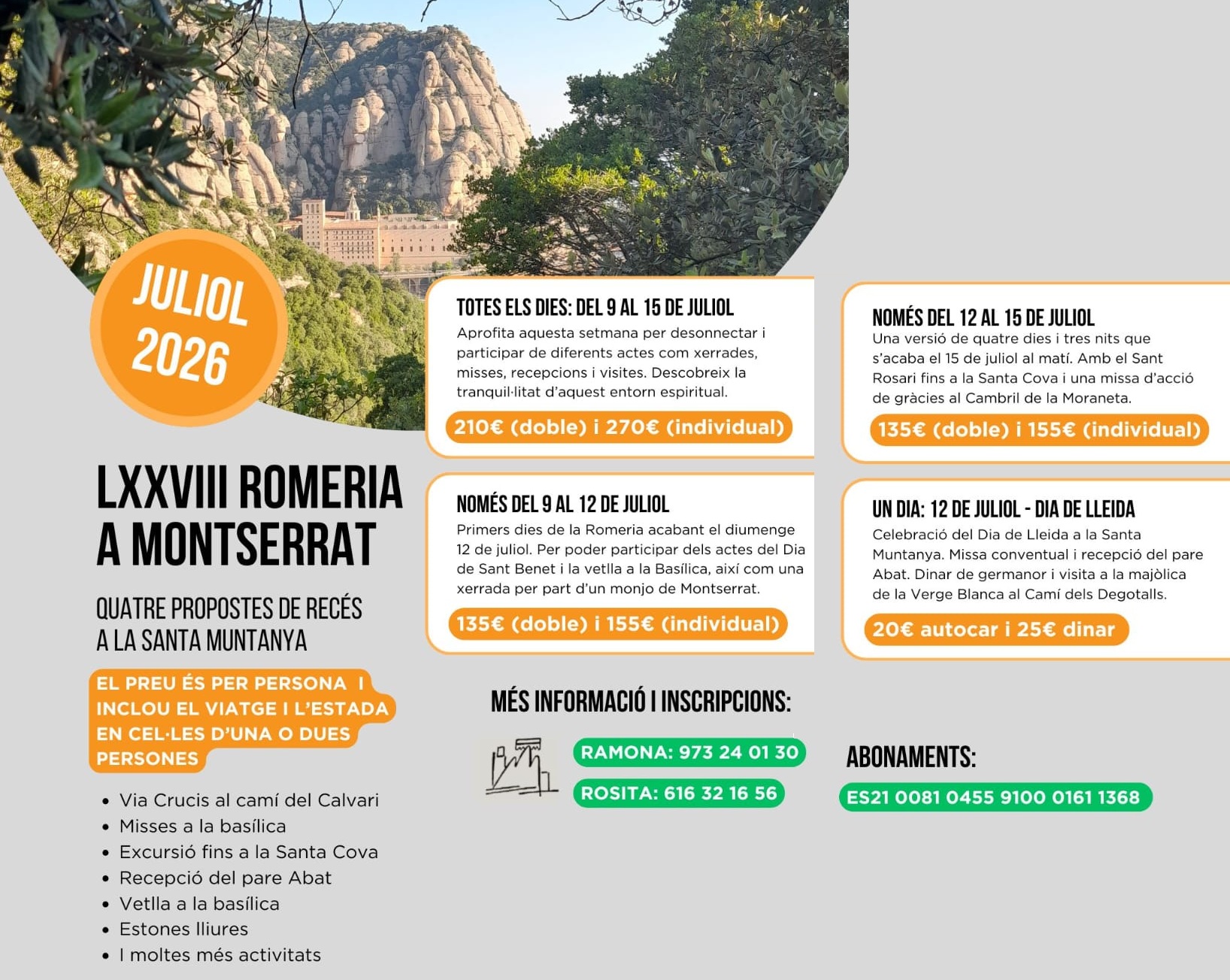 LXXVIII Romeria a Montserrat