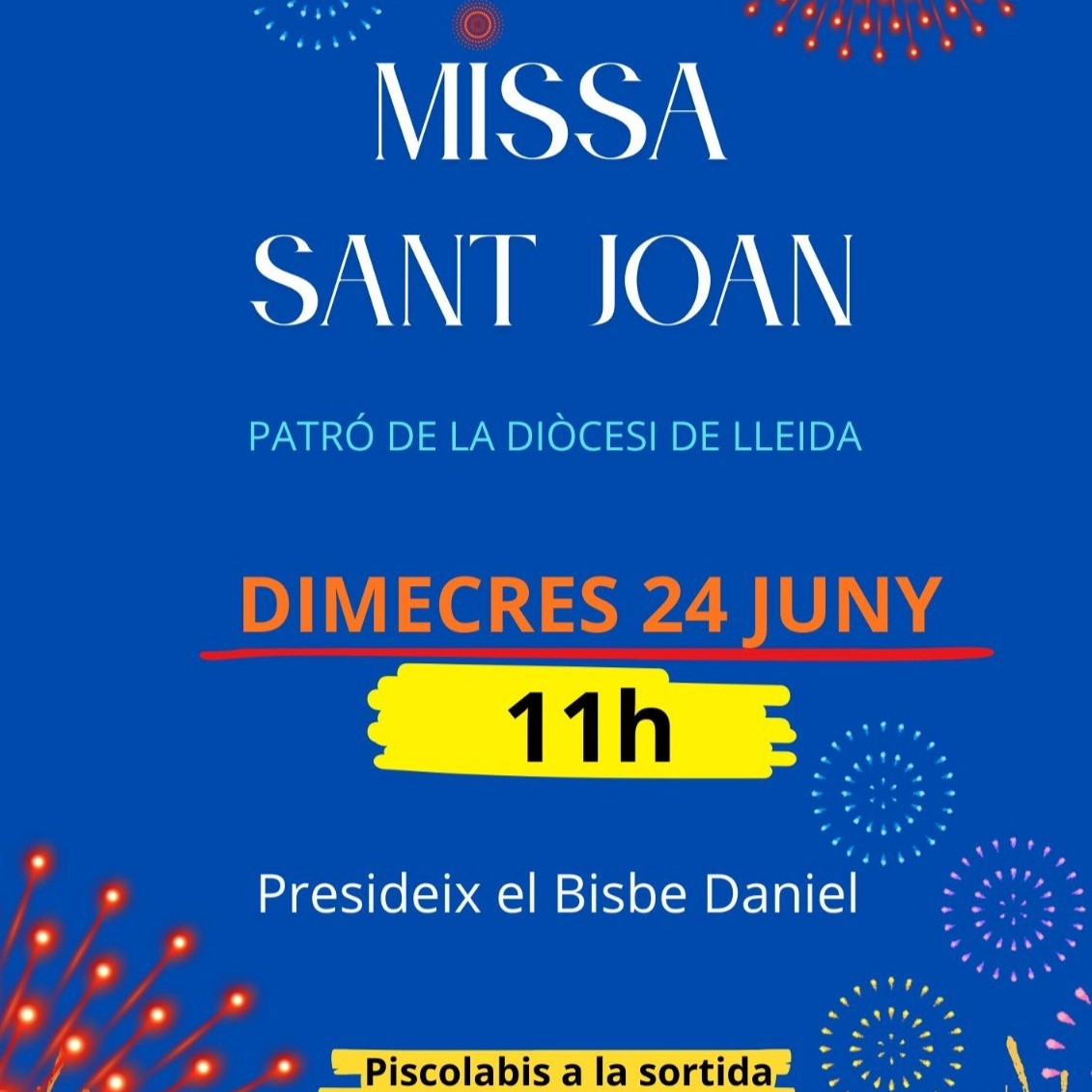 Missa per la festivitat de Sant Joan Baptista