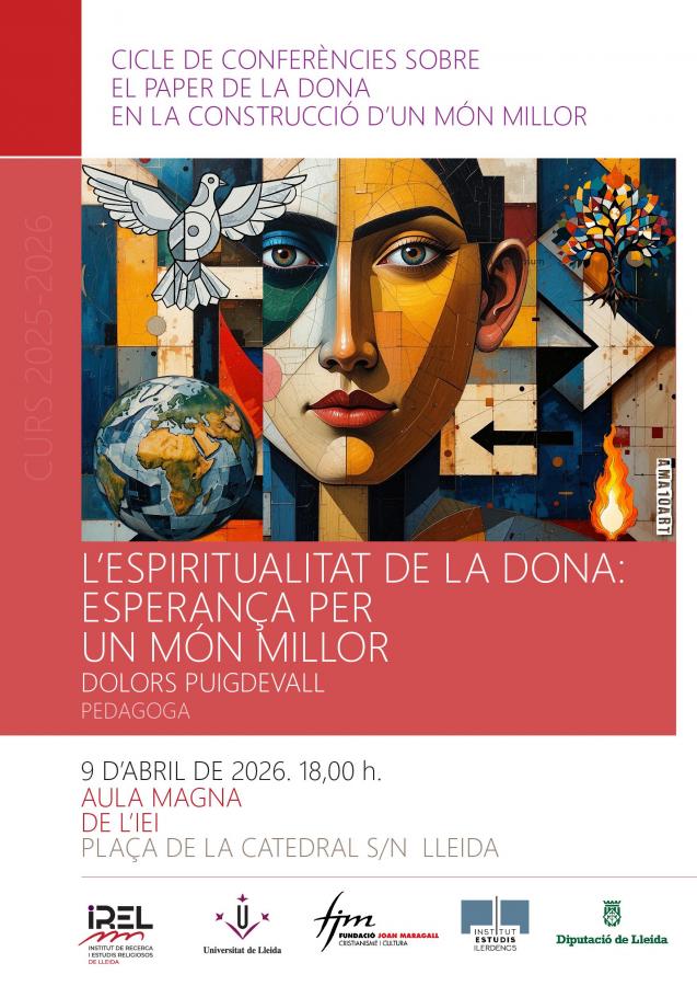 Conferència de l'IREL sobre l’espiritualitat de la dona el 9 d'abril a l'IEI