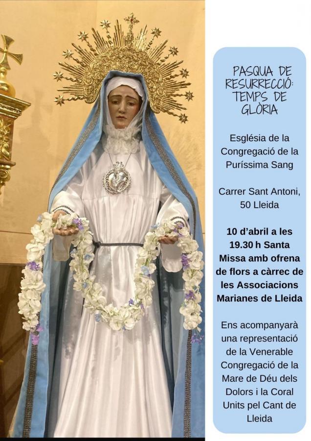 Missa Solemne de l’Octava de Pasqua a La Sang el 10 d'abril
